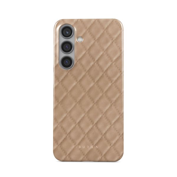 Simply Cream - Quilted Samsung Galaxy S24 Plus Case Sale