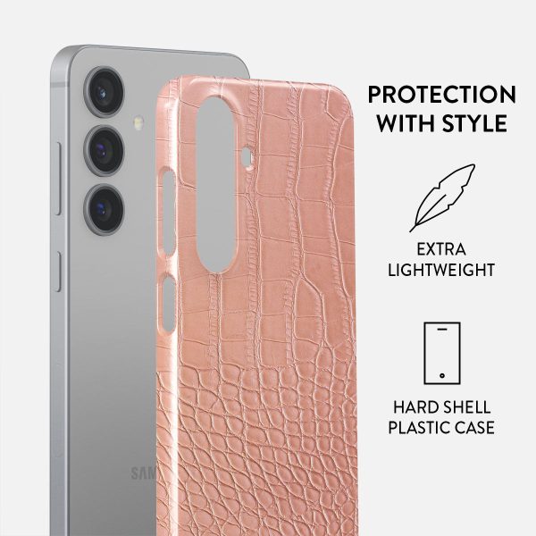 Pink Croco - Samsung Galaxy S24 Plus Case on Sale - Image 2